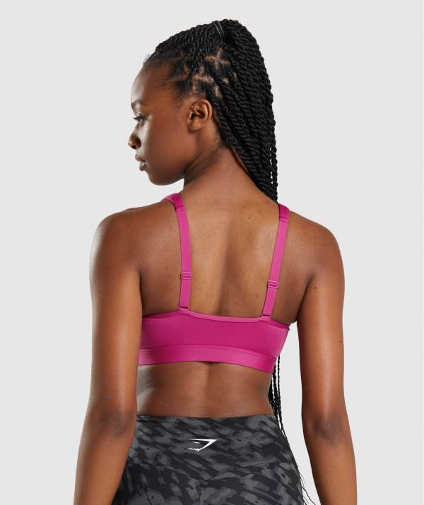 Damske Športové Podprsenky Gymshark Scoop Neck Ruzove | KB4671258